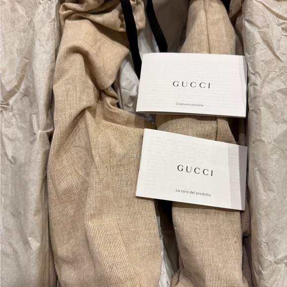 NWB Gucci Beige and Brown GG Canvas Horsebit Mules Size 38.5 - Picture 8 of 10